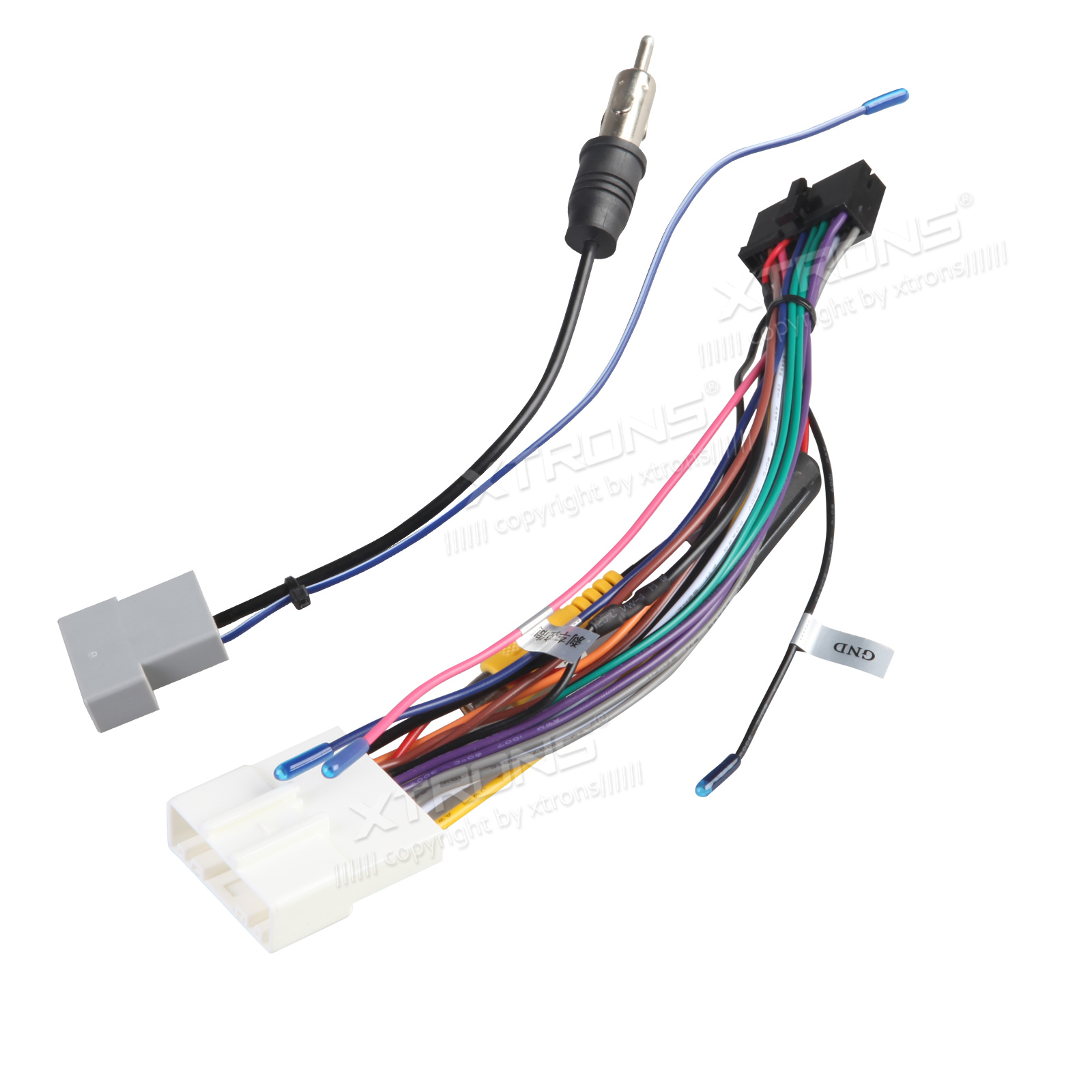 ISO Wiring Harness for the Installation of XTRONS TB706PL, TB697P