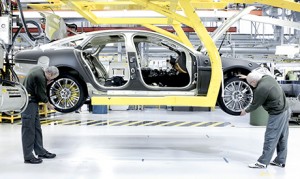 car being manufactured