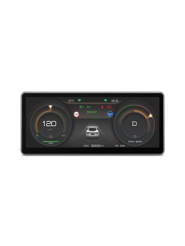 Tesla | Model 3/Y | Digital Instrument Panel | CarPlay & Android Auto | QIT91MTY