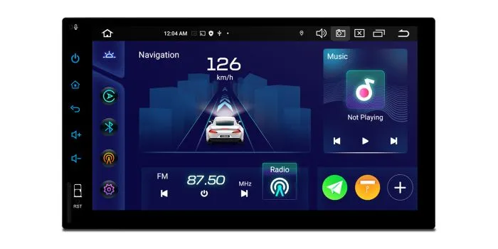 Double DIN Android OS Octa Core 6GB RAM 128GB ROM IPS Display Global 4G LTE Solution TIXA745L