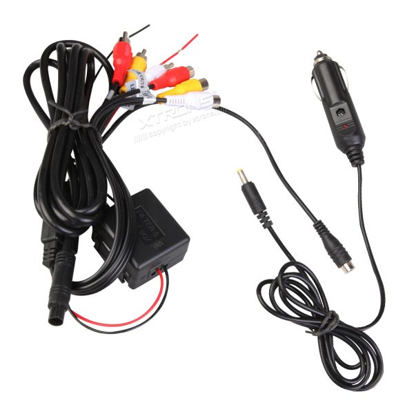 Xtrons CL004 In Car Cigarette Charger for Headrest DVD Player Twin Screen Dual Monitor