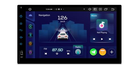 Double DIN | Android 14 | Octa Core | 6GB RAM & 128GB ROM | IPS Display | Global 4G LTE Solution | TIXA745L