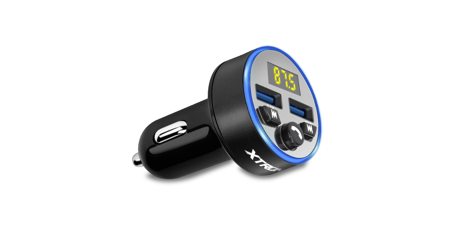 FM Transmitter/Cigarette Lighter Socket/ USB Car Charger Three-in-One