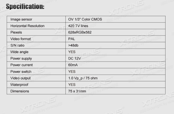 Audi | Various | Reversing Camera | CAMA13402