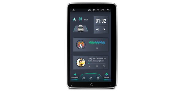 Single DIN | Android / iPhone | Octa Core | 4GB RAM & 64GB ROM | Rotatable QLED Display | Global 4G LTE Solution | DX120L