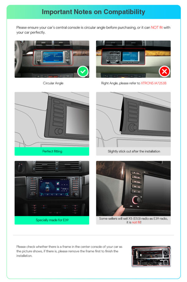 BMW | E39 | Android / iPhone | Octa Core | 4GB RAM & 64GB ROM | Global 4G LTE | IA7239BS