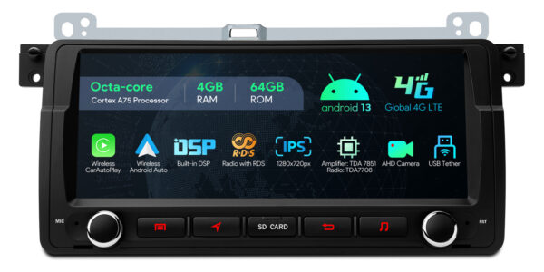 BMW/Rover/MG  | Android / iPhone | Octa Core | 4GB RAM & 64GB ROM | Global 4G LTE Solution | IA8246BLHS