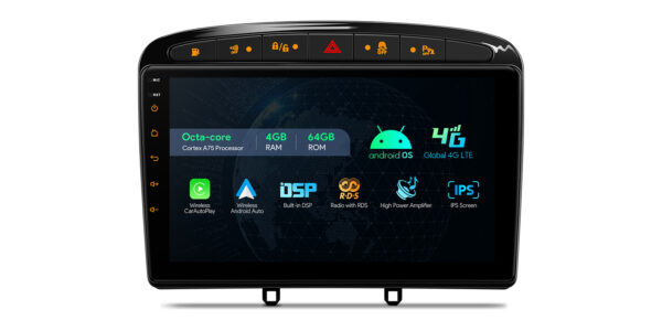 PEUGEOT | Android / iPhone | Octa Core | 4GB RAM & 64GB ROM | Global 4G LTE Solution | IAP92408PS