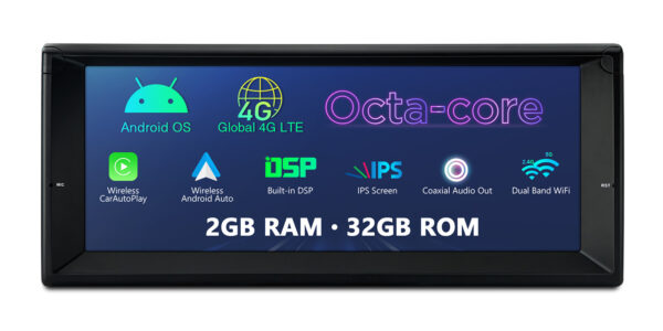 BMW | E39/E38 | Android / iPhone | Octa Core | 2GB DDR4 RAM & 32GB ROM | Automotive-grade Hardware | IE1239BLH
