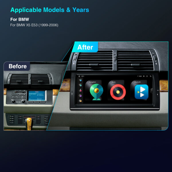 BMW X5 | Android / iPhone | Octa Core | 2GB DDR4 RAM & 32GB ROM | Automotive-grade Hardware | IE1253BLH