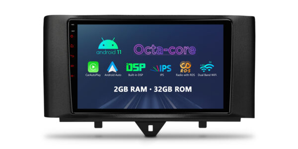 Smart Fortwo | Android / iPhone | Octa Core | 2GB DDR4 RAM & 32GB ROM | Automotive-grade Hardware | PEP92MSMT