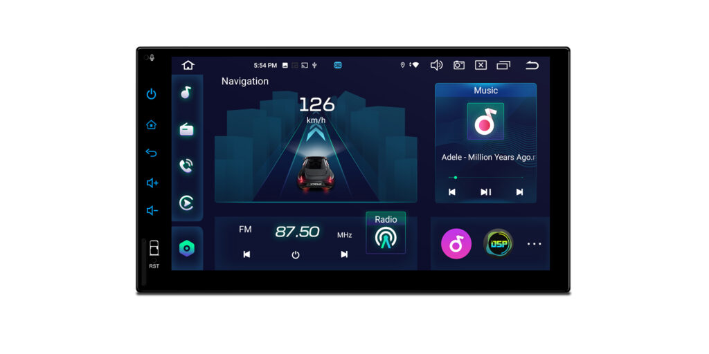 Double DIN | Android / iPhone | Octa Core | 8GB RAM & 128GB ROM | IPS Display | Global 4G LTE Solution | TIX725LS