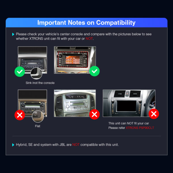 Toyota | Various | Android / iPhone | Octa Core | 2GB DDR4 RAM & 32GB ROM | Automotive-grade Hardware | PE62HGT