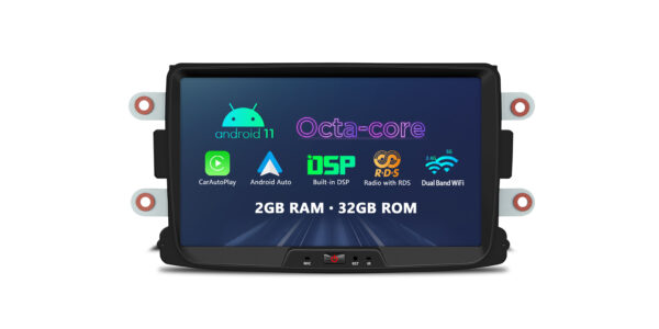 Dacia/Renault | Android / iPhone | Octa Core | 2GB DDR4 RAM & 32GB ROM | Automotive-grade Hardware | PE82DCRL