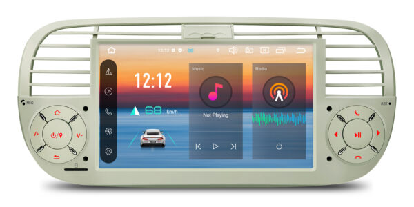 Fiat 500 | Android 14 | Octa Core | 4GB RAM & 64GB ROM | Global 4G LTE Solution | PX7450FCL