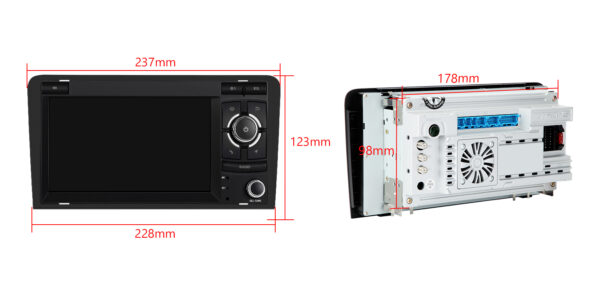 Audi A3 | Android 14 | Octa Core | 4GB RAM & 64GB ROM | Global 4G LTE Solution | PX74A3AL