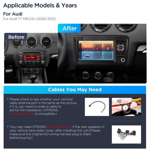Audi TT | Android 14 | Octa Core | 4GB RAM & 64GB ROM | Global 4G LTE Solution | PX74TTAL