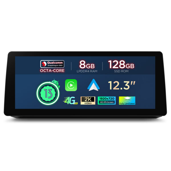 BMW | 5 series | Android OS & OEM System | Qualcomm 680 | Octa Core | 8GB RAM & 128GB ROM | QGB23CCB12E60