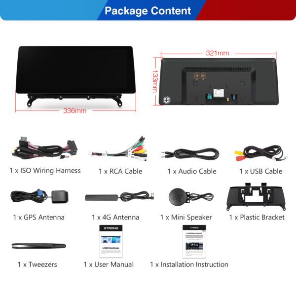 BMW | X3 | Android OS & OEM System | Qualcomm 680 | Octa Core | 8GB RAM & 128GB ROM | QGB23CIB12X3