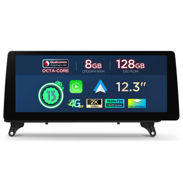 BMW | X5 X6 | Android OS & OEM System | Qualcomm 680 | Octa Core | 8GB RAM & 128GB ROM | QGB23CIB12X5R