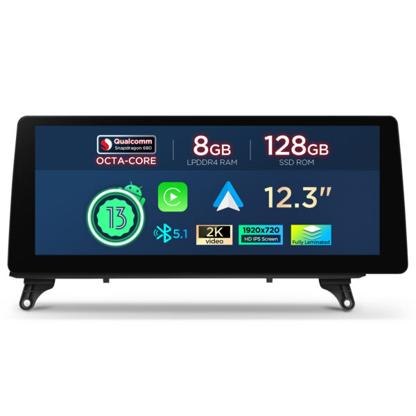 BMW | X5 X6 | Android OS & OEM System | Qualcomm 680 | Octa Core | 8GB RAM & 128GB ROM | QGB23CIB12X5R