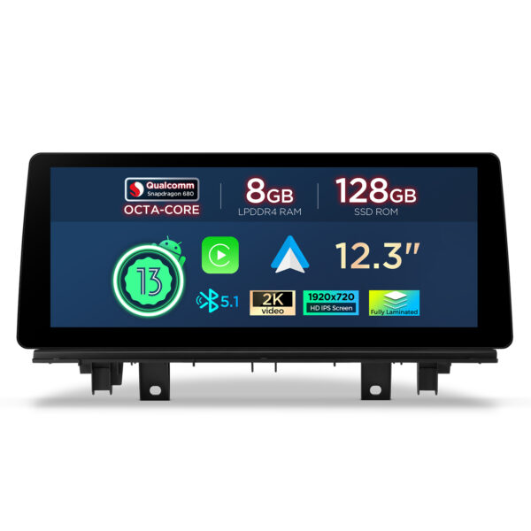 BMW | X1 | Android OS & OEM System | Qualcomm 680 | Octa Core | 8GB RAM & 128GB ROM | QGB23NB12X1N