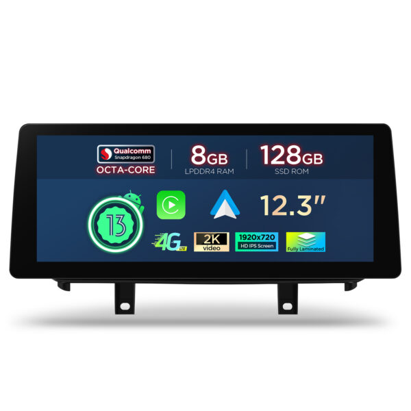 BMW | X5 X6 | Android OS & OEM System | Qualcomm 680 | Octa Core | 8GB RAM & 128GB ROM | QGB23NB12X5N