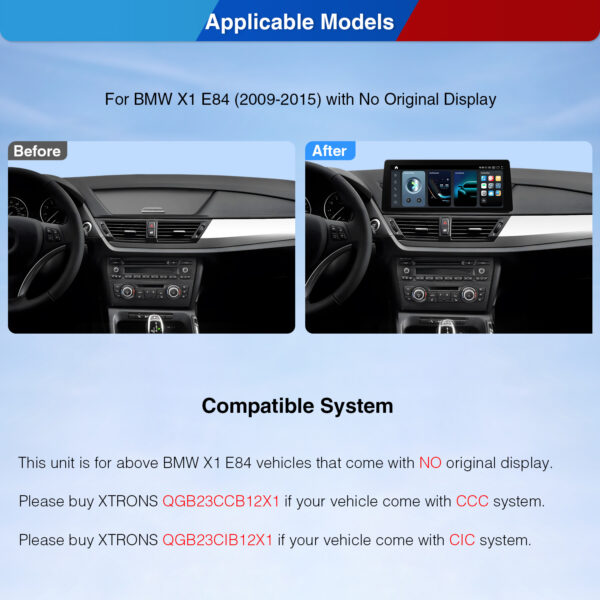 BMW | X1 | Android OS | Qualcomm 680 | Octa Core | 8GB RAM & 128GB ROM | QGB23UMB12X1