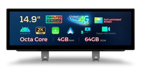 BMW | 5 Series | Android / iPhone | Octa-core | 4GB RAM & 64GB ROM | Integrated 4G LTE | QLB42FVEV
